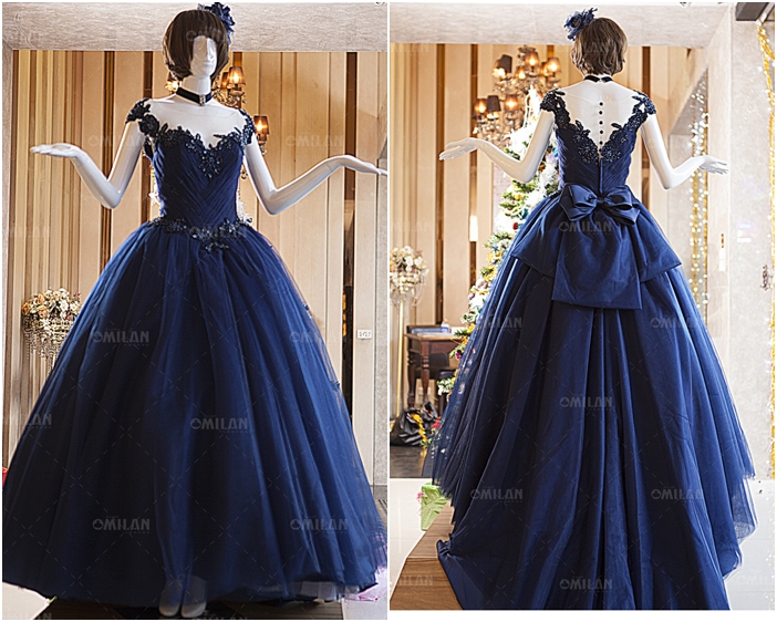 SAY ĐẮM với 10+ mẫu váy cưới màu xanh đẹp nhất dành cho Cô Dâu