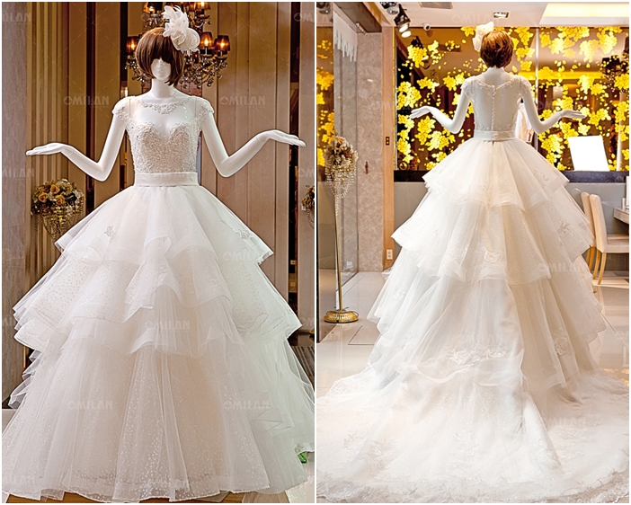 Váy cưới của Thu Thủy có cùng nhà thiết kế với Đàm Thu Trang