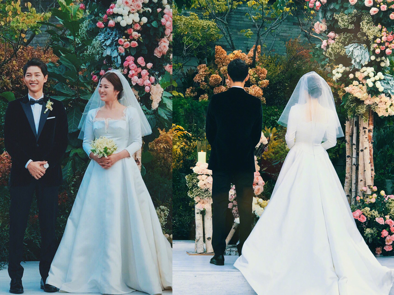 Song Joong Ki và Song Hye Kyo trao nhau nụ hôn nồng nàn trong lễ cưới  Tạp  chí Đẹp