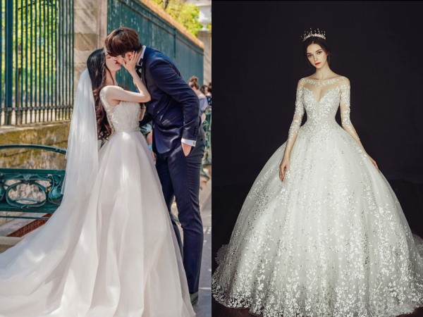 Top 10 Mẫu váy cưới trắng trơn Đơn giản nhưng không kém phần lộng lẫy