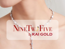 NTF Signature - Pear Shape Bezel Necklace - Nine Two Five by KaiGold
