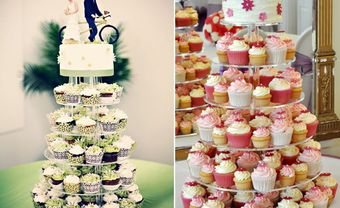 Hướng dẫn bạn cách làm bánh cưới cupcake - Blog Marry