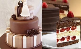 Tuyệt chiêu trang trí bánh cưới chocolate - Blog Marry