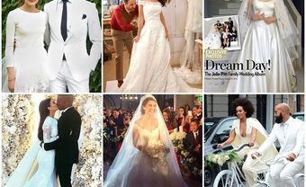 Những bộ váy cưới đẹp nhất của các ngôi sao năm 2014 - Blog Marry