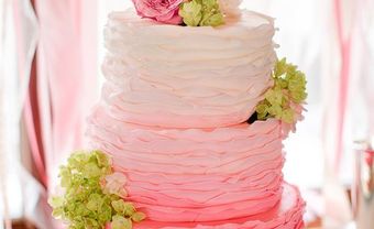 19 chiếc bánh cưới ombre pha trộn sắc màu ấn tượng - Blog Marry