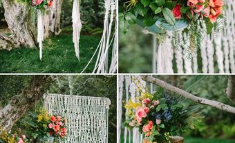 Dùng chi tiết Macrame cho đám cưới thêm độc đáo - Blog Marry