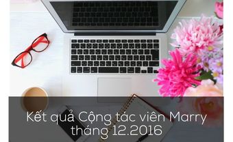 Kết quả cộng tác viên tích cực tháng 12.2016 - Blog Marry