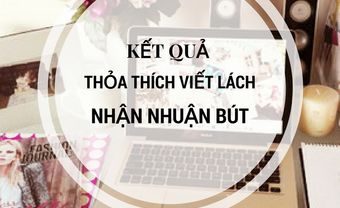 Kết quả cuộc thi: "Thỏa thích viết lách - nhận nhuận bút cao" - Blog Marry