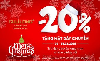 Cửu Long Jewelry ưu đãi 20% - tặng mặt dây chuyền sang trọng mùa Giáng Sinh - Blog Marry