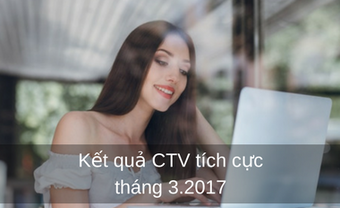 Kết quả cộng tác viên tích cực tháng 3.2017 - Blog Marry