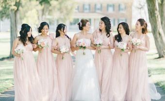 Đa dạng sắc màu váy phù dâu cho ngày cưới - Blog Marry