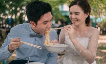 'Độc, lạ' bộ ảnh cưới lê la hàng quán - Blog Marry