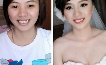 Những pha “đổi trắng thay đen” nhan sắc vi diệu của các cô dâu nhờ kỹ thuật trang điểm siêu tài tình - Blog Marry