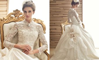 10 mẫu váy cưới đẹp nhất 2017 khiến cô dâu nào cũng mê mẩn - Blog Marry