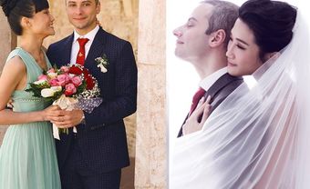 Bộ ảnh cưới Kha Mỹ Vân hạnh phúc rạng rỡ bên chồng Tây - Blog Marry