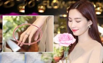 Đặng Thu Thảo lộ nhẫn đính hôn sau tin kết hôn với bạn trai Doanh nhân - Blog Marry