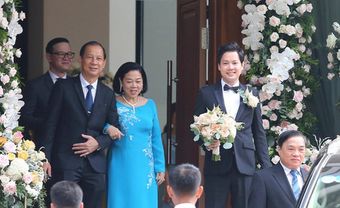 Trung Tín điển trai, liên tục cười hạnh phúc khi chuẩn bị đón cô dâu Đặng Thu Thảo - Blog Marry