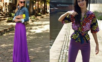 5 bí quyết diện màu tím Ultra Violet "sang mà không sến" - Blog Marry