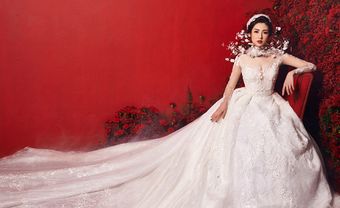 Á hậu Tú Anh mặc váy cưới đính kim cương giá 3 tỷ đồng - Blog Marry