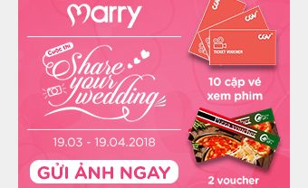 Cuộc thi ảnh "Share Your Wedding" - Blog Marry