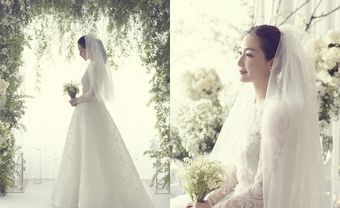 Lộ diện ảnh cưới hiếm hoi của đám cưới mỹ nhân Choi Ji Woo - Blog Marry