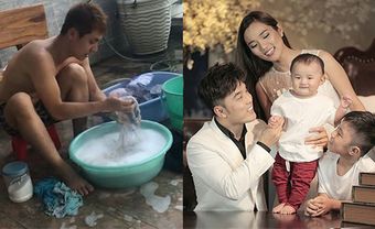 Những Ông Chồng Đảm Đang Chăm Con Khéo Đủ Đường Của Showbiz Việt - Blog Marry