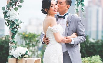 Uyên ương gây ấn tượng với đám cưới rustic màu trắng - Blog Marry