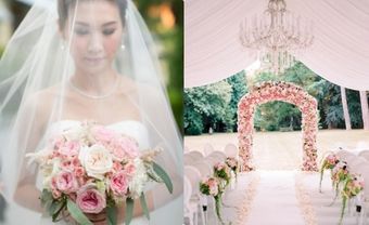 6 cách kết hợp màu hồng cho đám cưới trong mơ - Blog Marry