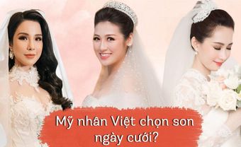 Cô dâu Đặng Thu Thảo, Tú Anh "ăn điểm" nhờ chọn son cao tay - Blog Marry