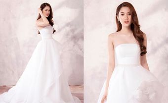 Váy cưới lụa công nương 'bắt trend' cho cô dâu Việt - Blog Marry