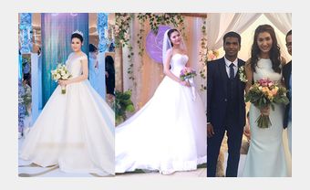 Váy cưới tối giản tôn nét gợi cảm của sao Việt - Blog Marry