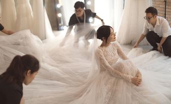 Chuyện chưa biết về 5 chiếc váy cưới như cổ tích của Nhã Phương - Blog Marry