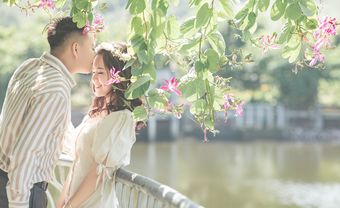 Cặp yêu xa kể chuyện tình bằng bộ ảnh cưới phong cách Hàn Quốc - Blog Marry