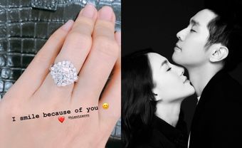 Lê Hà khoe nhẫn và váy cưới trước thông tin đám cưới - Blog Marry