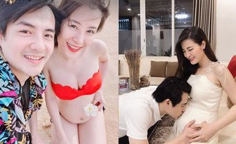 Diện bikini khoe bụng bầu to vượt mặt, Đông Nhi khiến dân tình xôn xao trước vòng 1 gợi cảm - Blog Marry