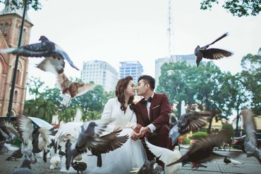 Trọn gói Album cưới ngoại cảnh Sài Gòn ngày và đêm - Hệ thống cửa hàng dịch vụ ngày cưới ALEN - Hình 15