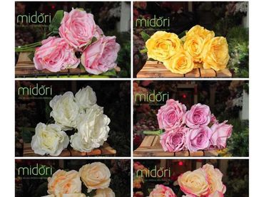 Hoa vải cao cấp - Midori Shop - Phụ kiện trang trí ngành cưới - Hình 23