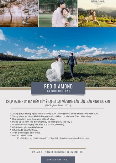 Red Diamond - TuArt Wedding Đà Lạt - Hình 1